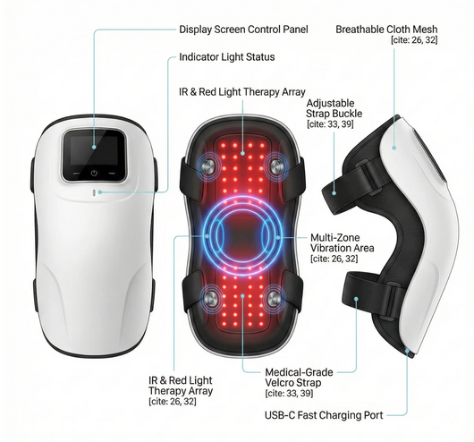 ThermaFlex Smart Heated Knee Massager